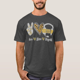 Peace Loves 911 Dispatcher Cute Dispatcher Gifts  T-Shirt