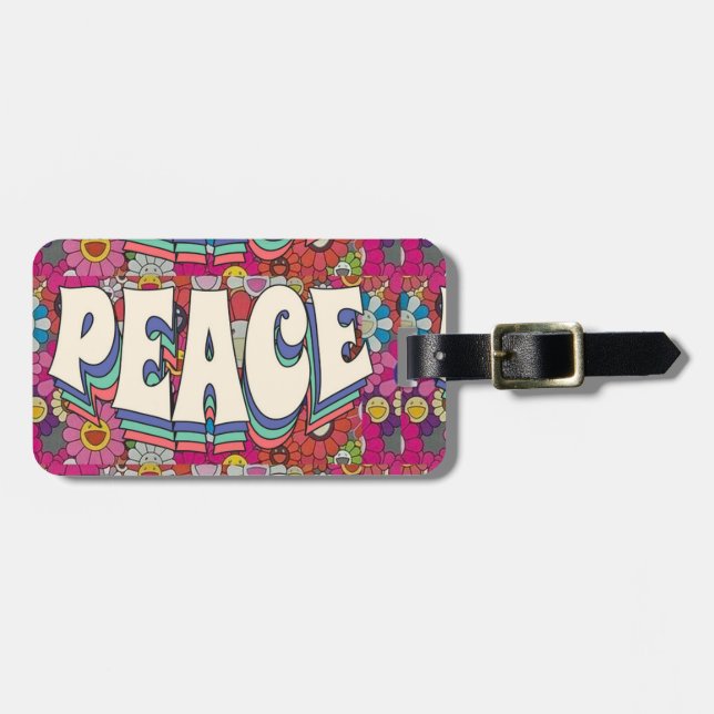 Peace Luggage Tag (Front Horizontal)