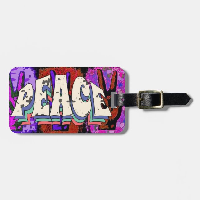 Peace Luggage Tag (Front Horizontal)
