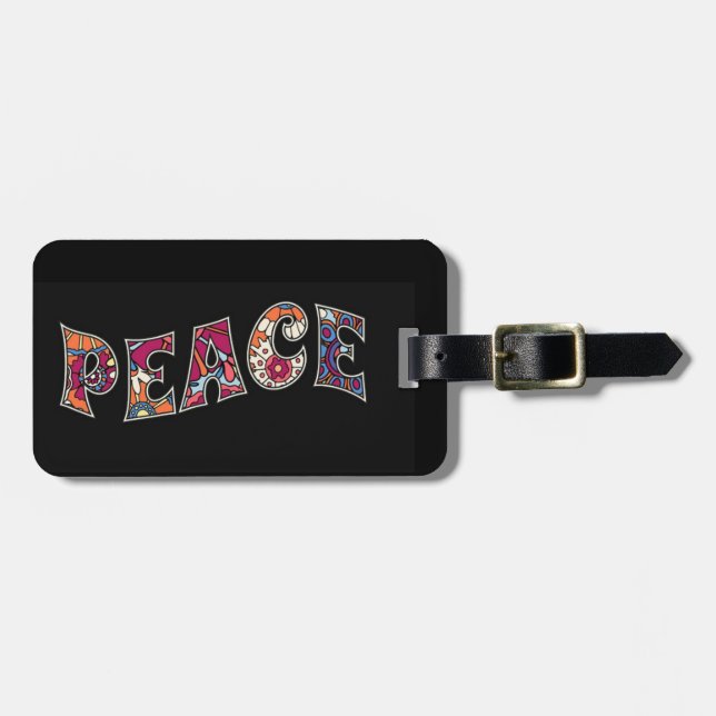 Peace Luggage Tag (Front Horizontal)