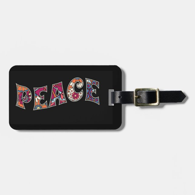 Peace Luggage Tag (Front Horizontal)