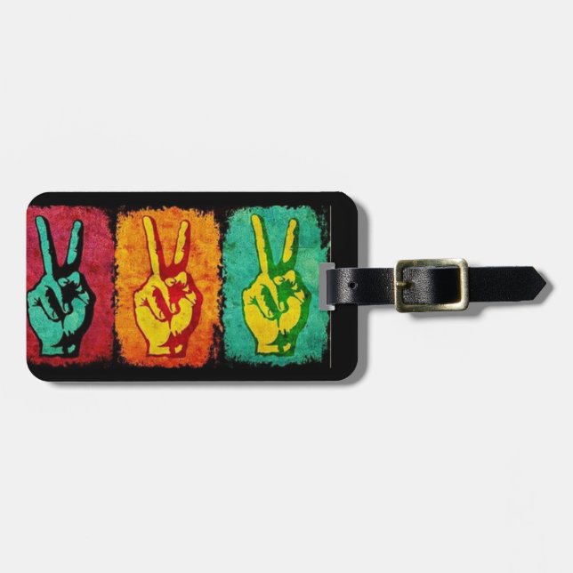Peace Luggage Tag (Front Horizontal)