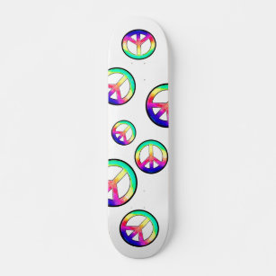 Peace Man ~ Multi-colour Skateboard