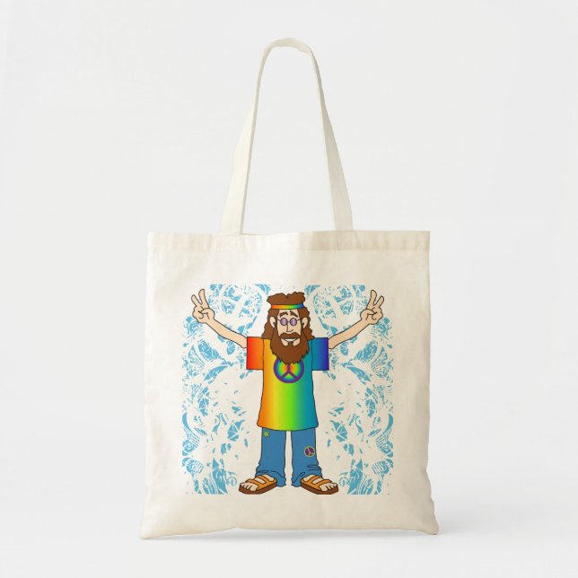 Peace Man Tote Bag (Front)