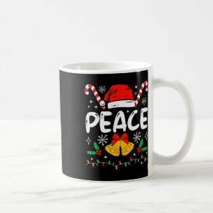Peace Matching I Come In Peace Couples Santa Hat C Coffee Mug