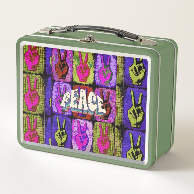 Peace Metal Lunch Box (Front)