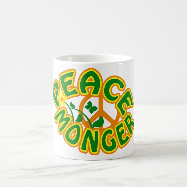 Peace Monger mug - choose style & colour (Center)
