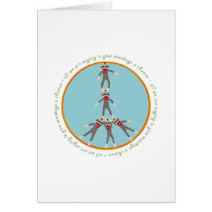Peace Monkeys Card
