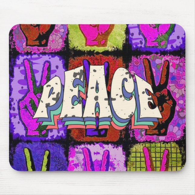 Peace Mouse Pad (Front)