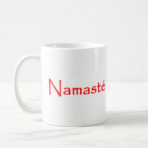 peace namaste coffee mug