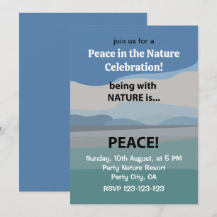 Peace Nature Celebration Invitation