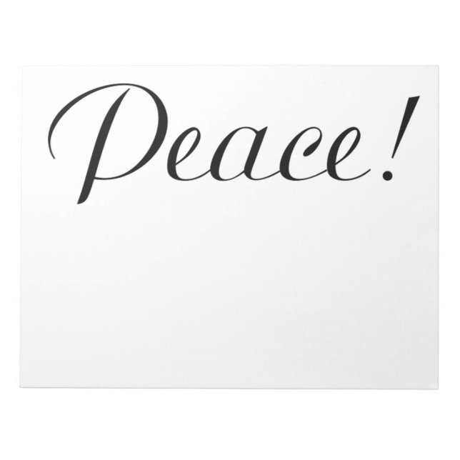 PEACE NOTEPAD (Front)