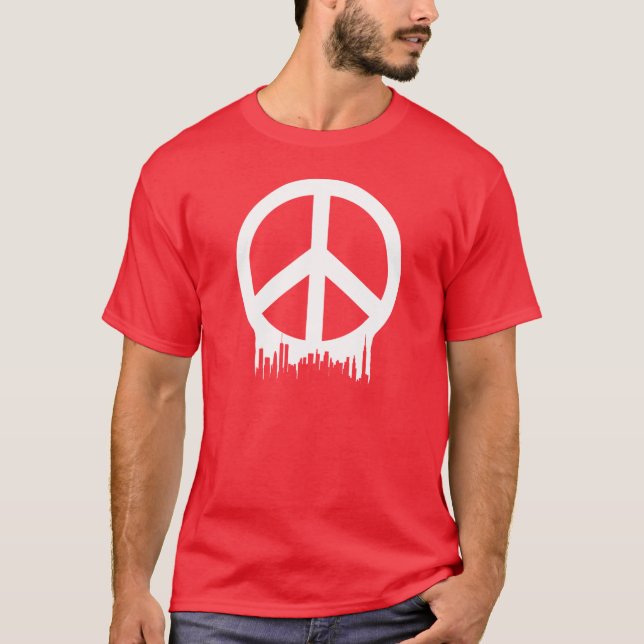 Peace NYC Skyline T-Shirt (Front)