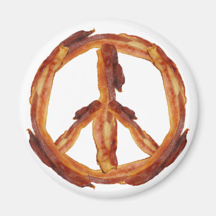 Peace Of Bacon Magnet