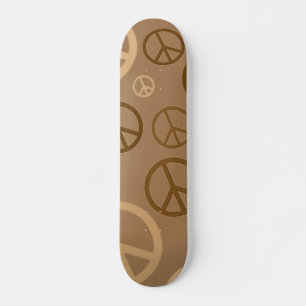 Peace of brown skateboard