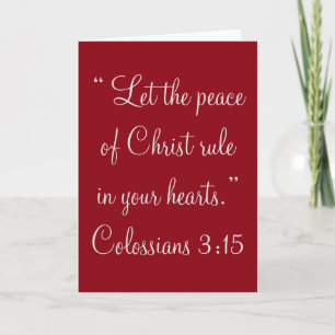 "Peace of Christ" Scripture Greeting Card