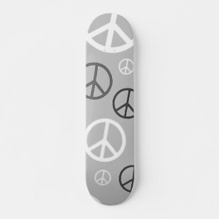 Peace of grey skateboard