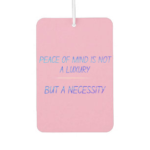 Peace of mind air freshener
