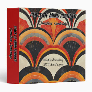 Peace of Mind Planner What to do with my stuff 3 R Binder