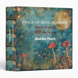 Peace of Mind Planner What to do with my stuff Binder