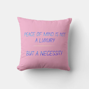 Peace of mind throw pillow