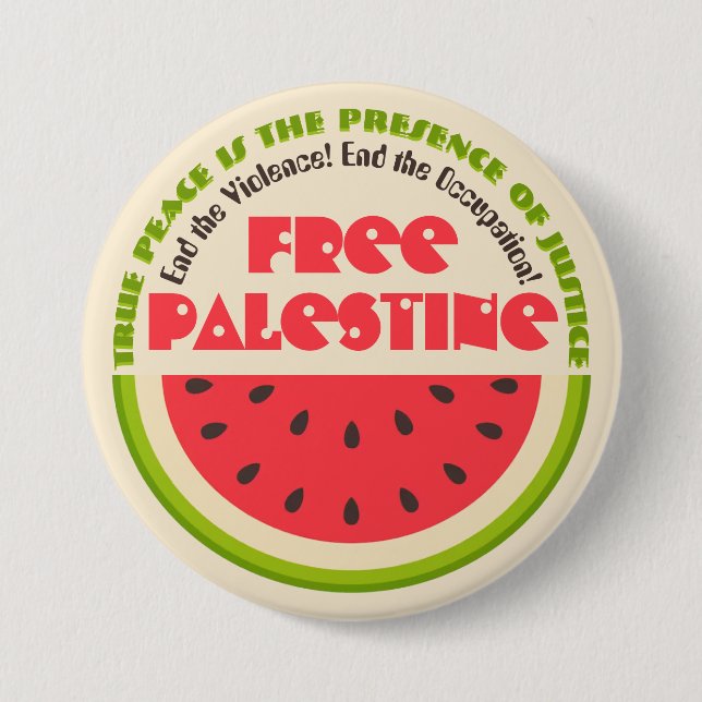 Peace of Watermelon 3 Inch Round Button (Front)