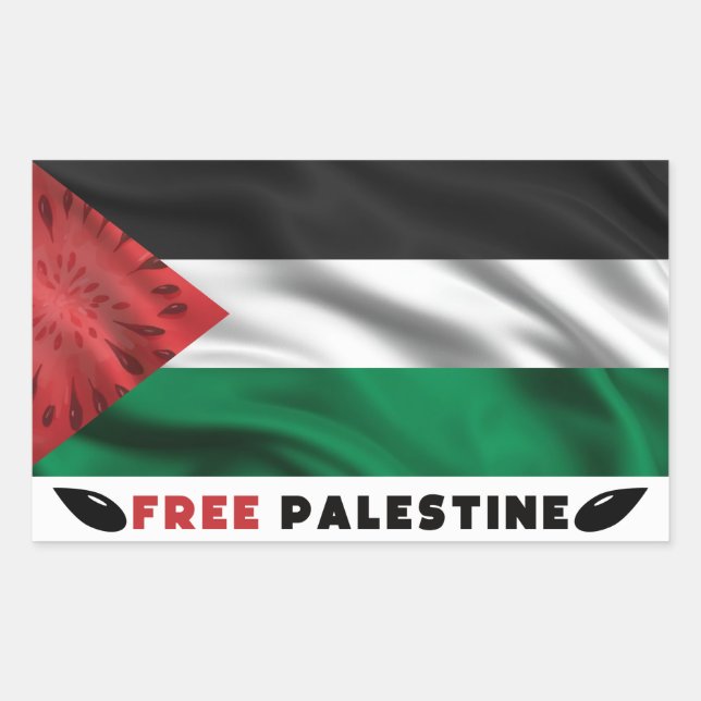Peace of Watermelon Free Palestine Sticker (Front)
