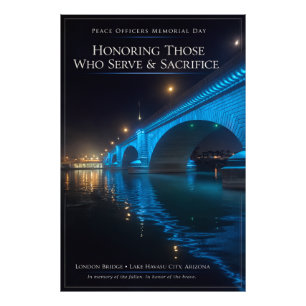 Peace Officers Memorial Day London Bridge Poster