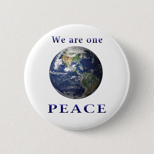 Peace on earth 2 inch round button