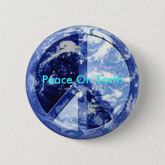 Peace On Earth 2 Inch Round Button