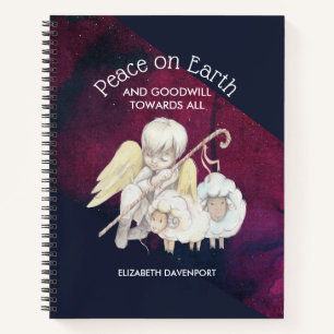 Peace on Earth and Goodwill Toward All Shepherd Notebook