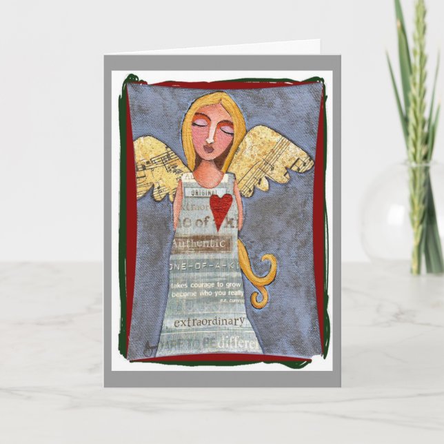 Peace on Earth Angel - Christmas card (Front)