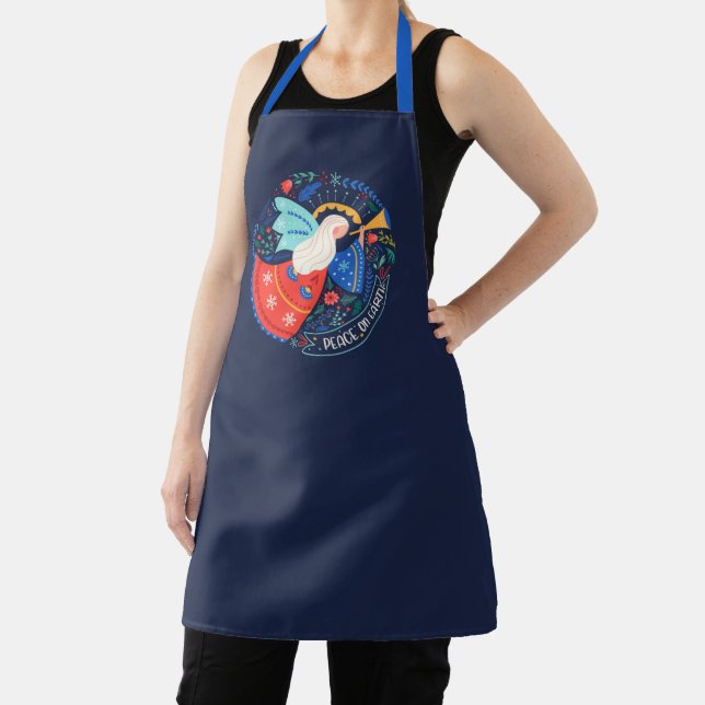 Peace on Earth Angel Design Apron (Insitu)