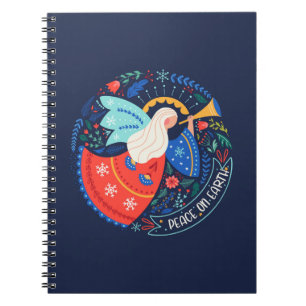 Peace on Earth Angel Design Notebook