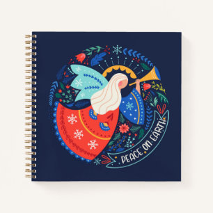 Peace on Earth Angel Design Notebook