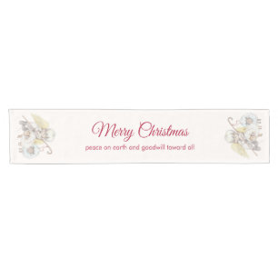 Peace on Earth Angel Shepherd with Lambs Short Table Runner