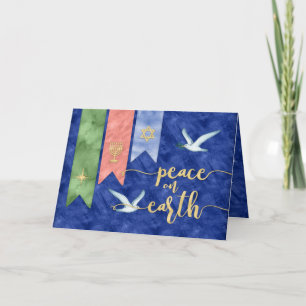 Peace on Earth   Blessings Holiday BIG Photo Card