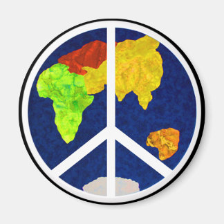 Peace on Earth Button Magnet