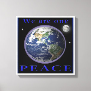 Peace on earth canvas print