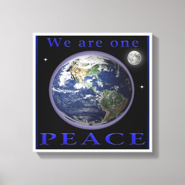 Peace on earth canvas print (Front)