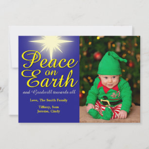 Peace on Earth Carte photo de vacances