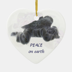 Peace on Earth Ceramic Ornament