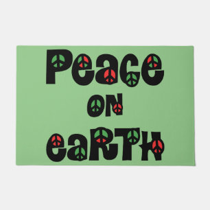 Peace On Earth Christmas Doormat