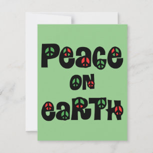 Peace On Earth Christmas Holiday Card