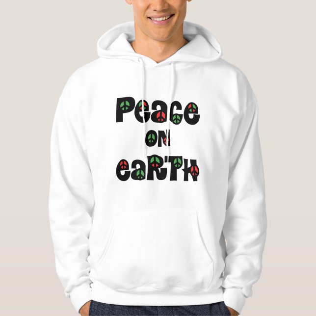 Peace On Earth Christmas Hoodie (Front)