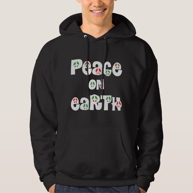 Peace On Earth Christmas Hoodie (Front)