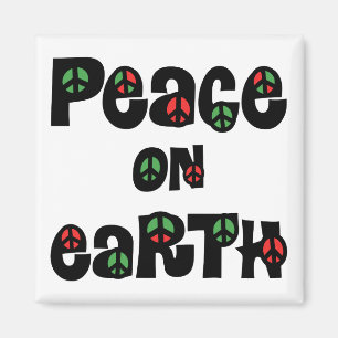 Peace On Earth Christmas Magnet