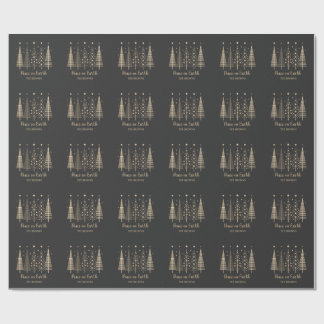Peace on Earth Christmas Minimalist Wrapping Paper