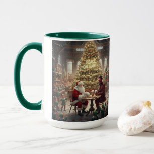 Peace on Earth Christmas Mug AI Used