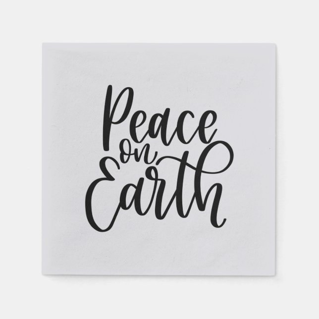 Peace on Earth Christmas Napkin (Front)